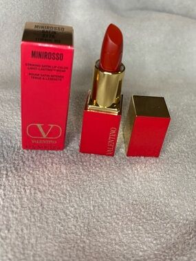 Valentino MiniRosso Satin Lipstick shade 217A Ethereal Red Brand New in Box!!